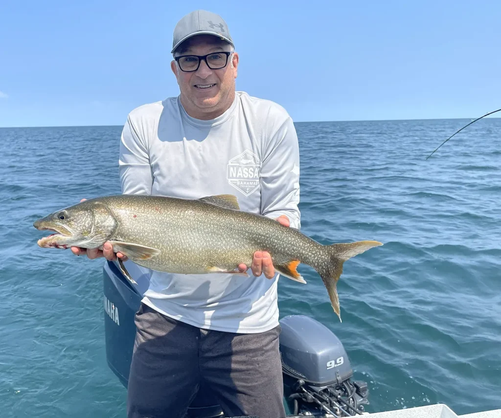 Lake Ontario lake trout ready for release