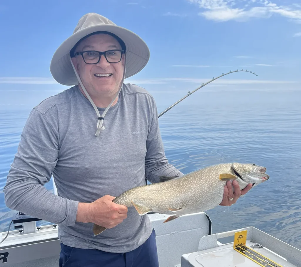 Catch and release lake trout charter in Eastern Lake Ontario