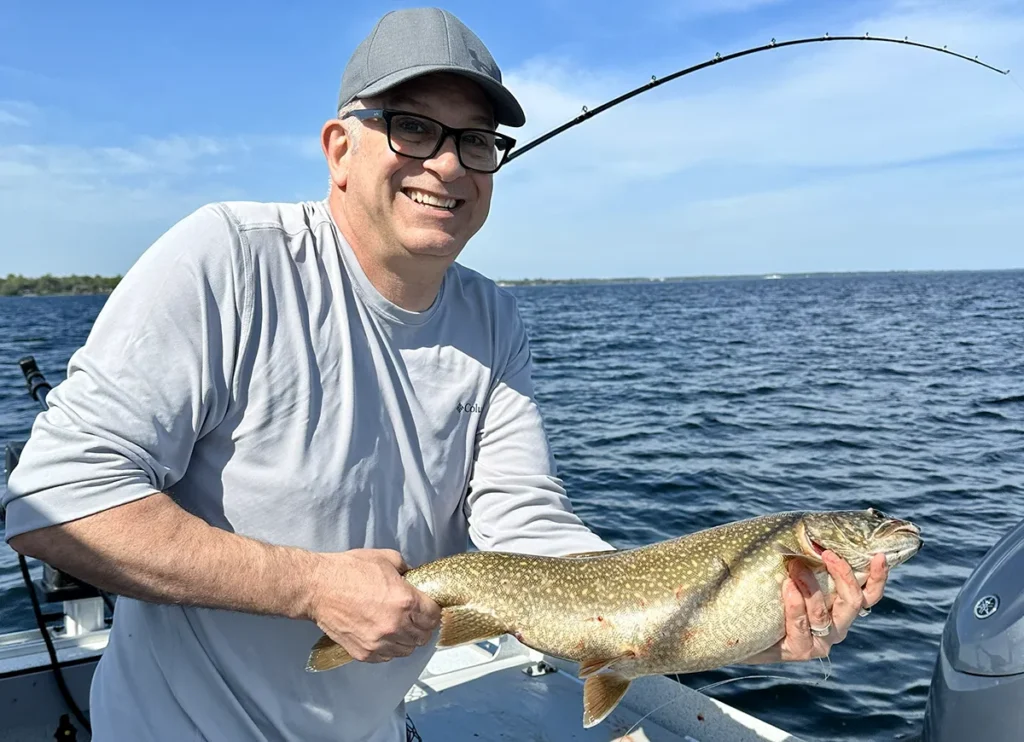 Catch and release lake trout charter in Eastern Lake Ontario